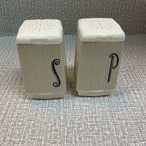 Vintage Max Klein Cream Colored Salt and Pepper Shakers EUC
